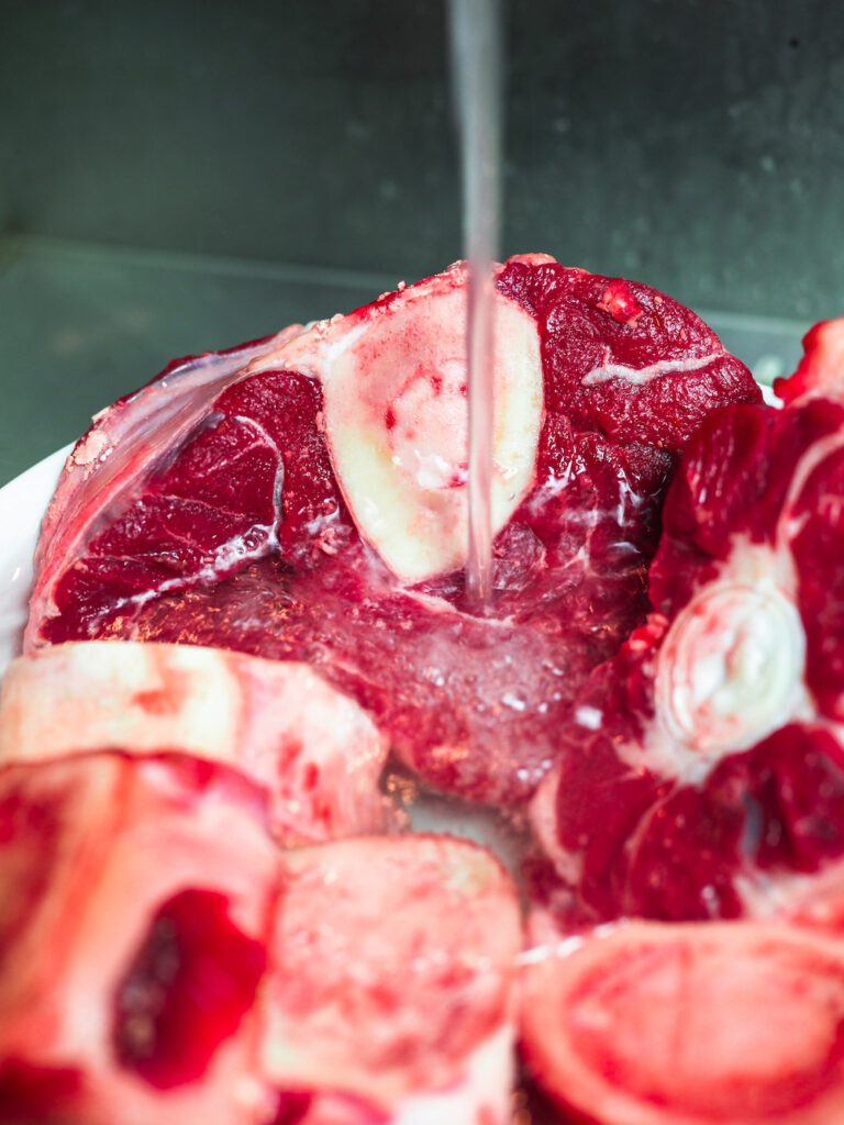 Pho-Bo-Rezept-Fleisch-abspülen