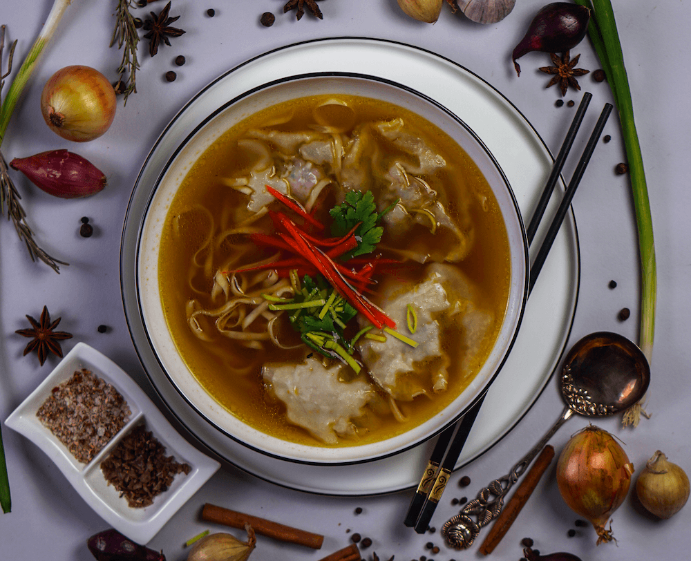 Asiatische Wan Tan Suppe - FeedMeDaily