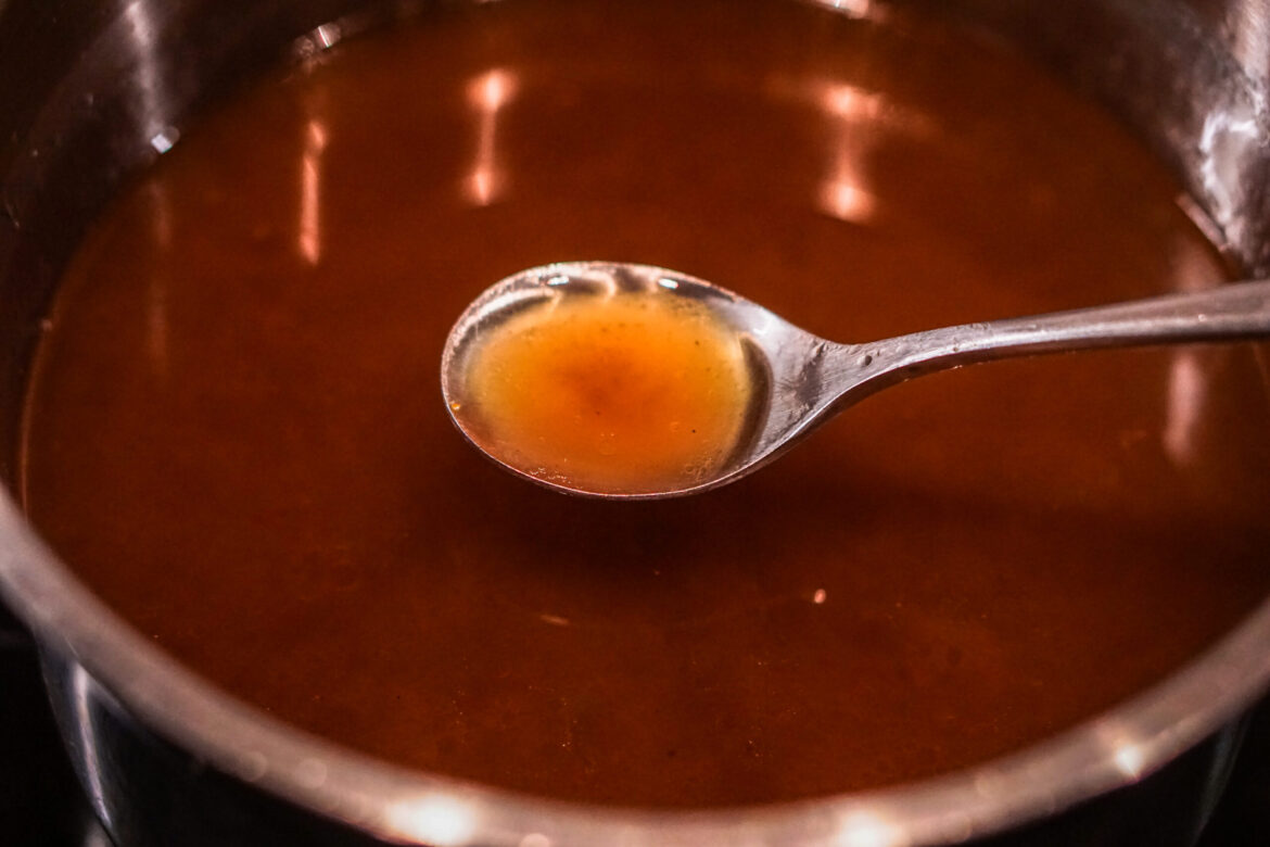 Brühe abschmecken, fertig