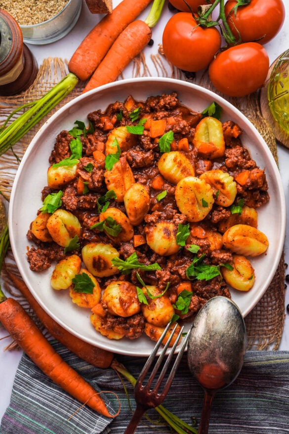 Gnocchi Bolognese FeedMeDaily