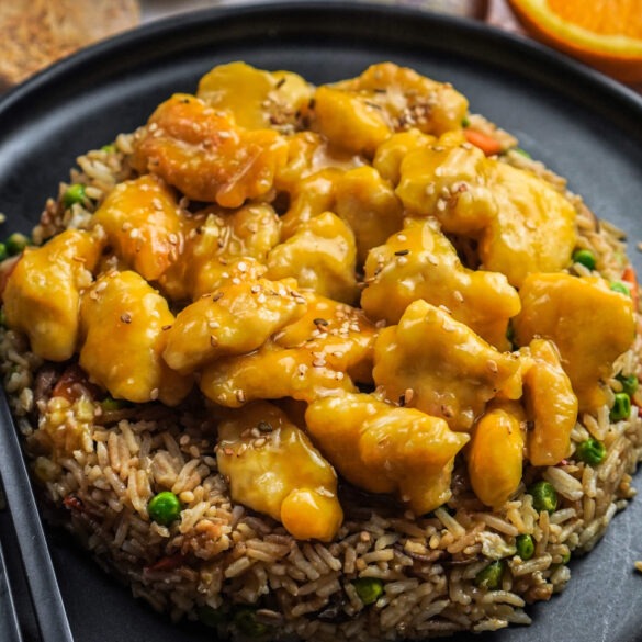 Orange Chicken mit Bratreis