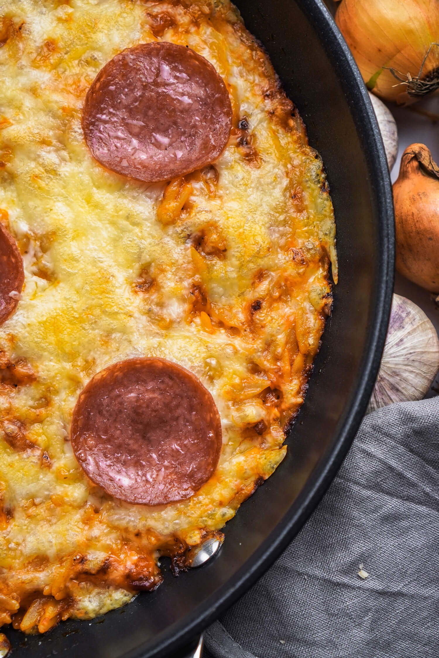 Pizza Orzo Pasta FeedMeDaily