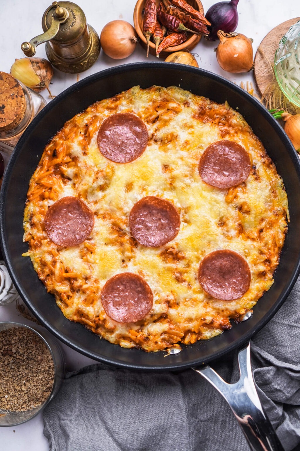 Pizza Orzo Pasta FeedMeDaily