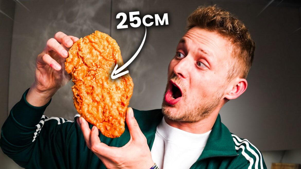 Thumbnail vom Video: Ich habe einen XXL CHicken NUgget gebaut