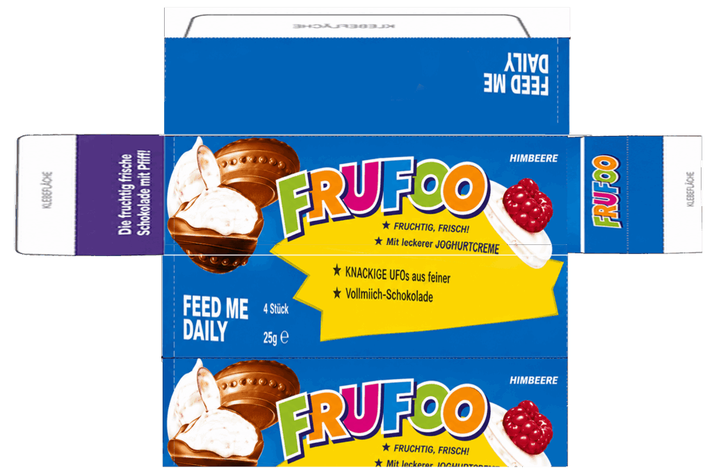 Eine Druckvorlage für meine Version der Frufoo Ufo Verpackung